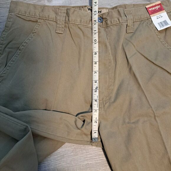 Wrangler Authentics NWT Cargo Pant Men 36x34 Relaxed Fit Tan Cotton ZM6LGBH - Picture 9 of 12
